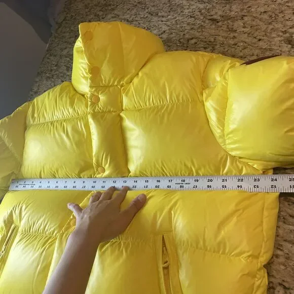 NWT MONCLER GENIUS X 2 MONCLER 1952 Dervox Jacket Yellow Men Size 4 (XL) - Picture 7 of 14